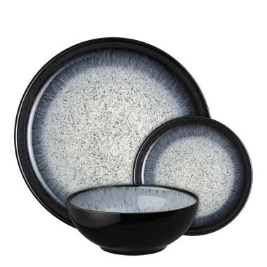 Denby Halo 12 Piece Coupe Dinnerware Set Service for 4